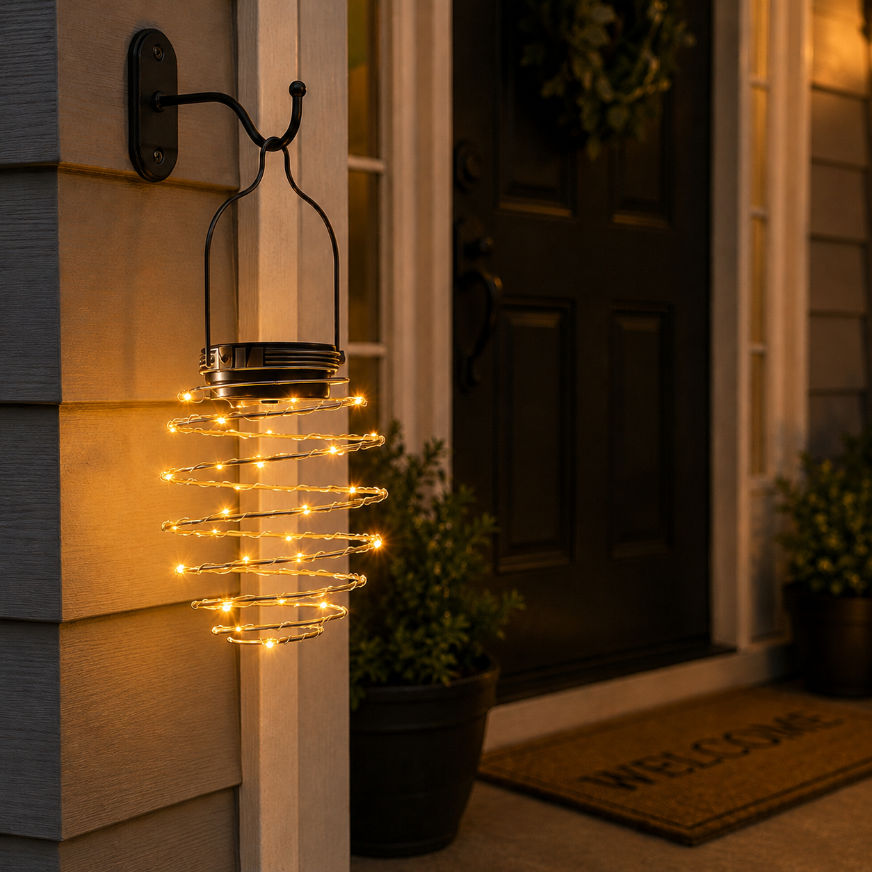Solar Spiral Hanging Light
