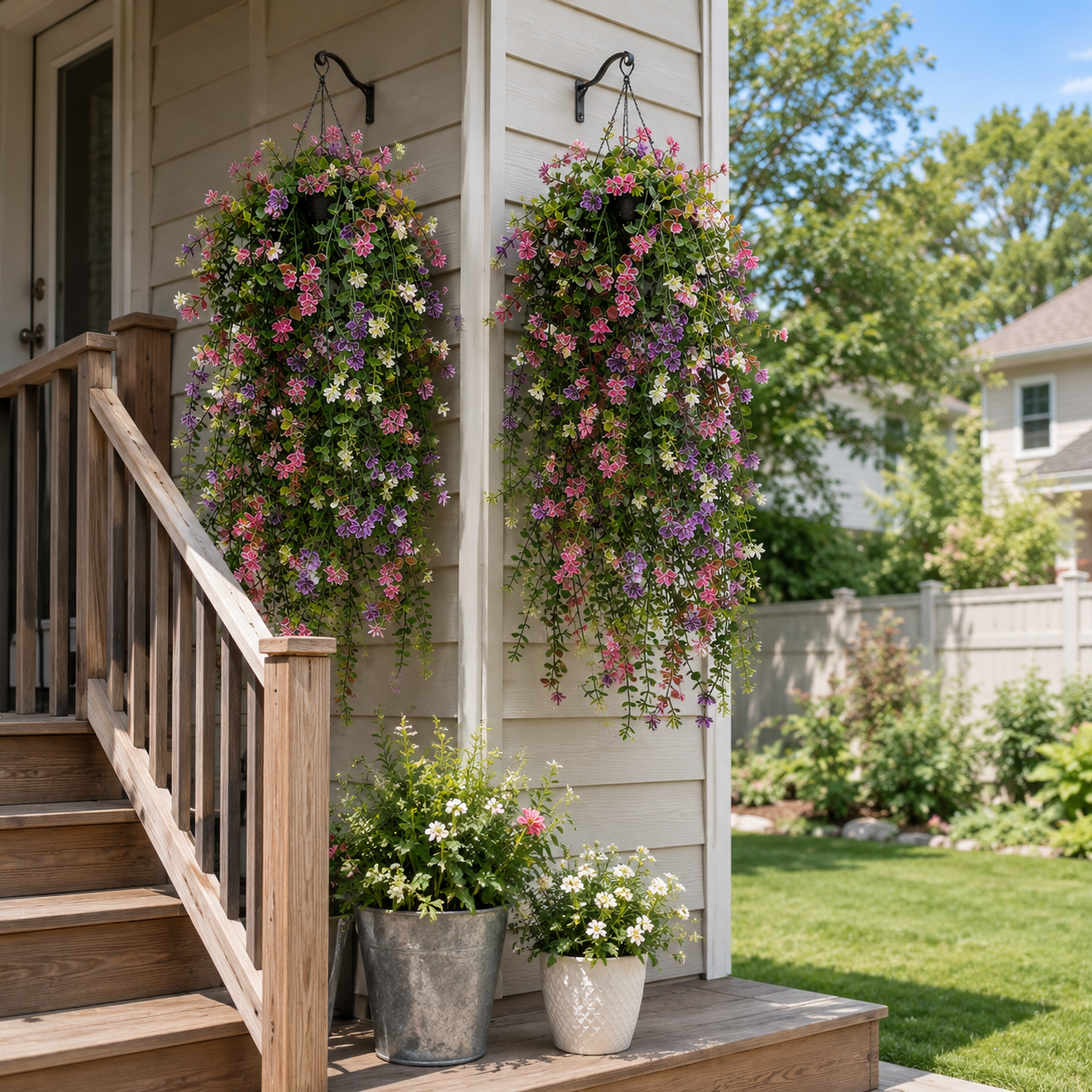 3-Pack 30.3 Inch Artificial Hanging Vine Flowers
