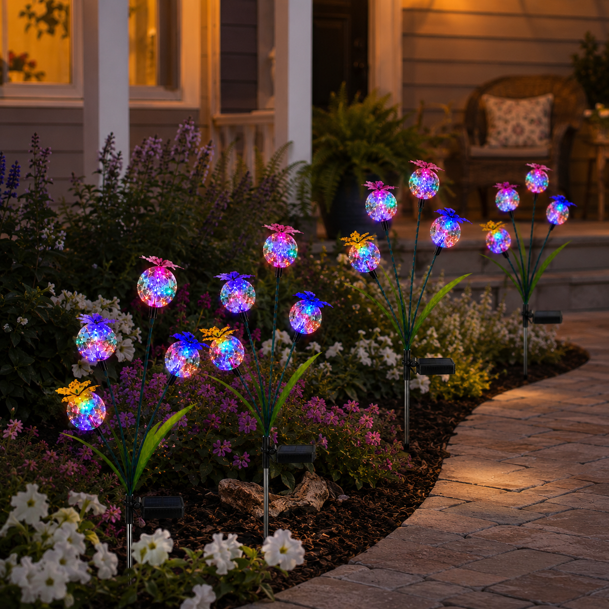 Multicolor Solar Butterfly Garden Stake Light
