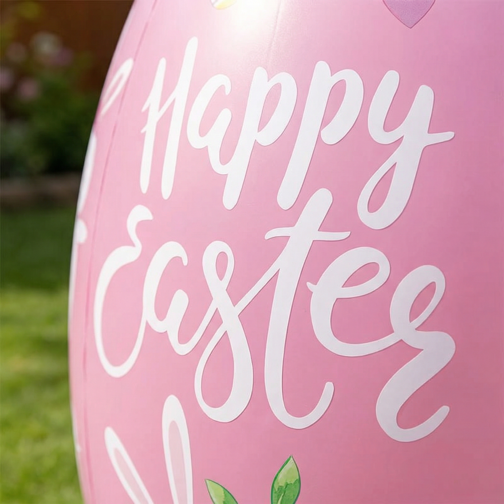 47.2" Giant Happy Easter Inflatable Egg Yard Decoration