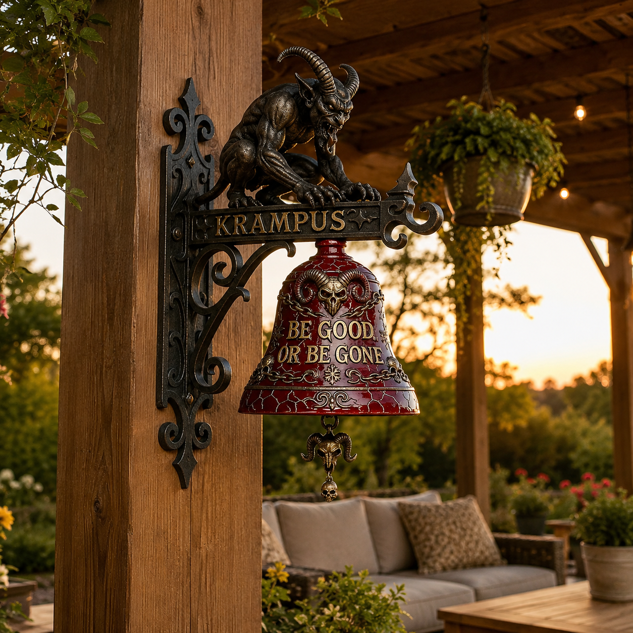 Krampus Wall-Mounted Decorative Bell