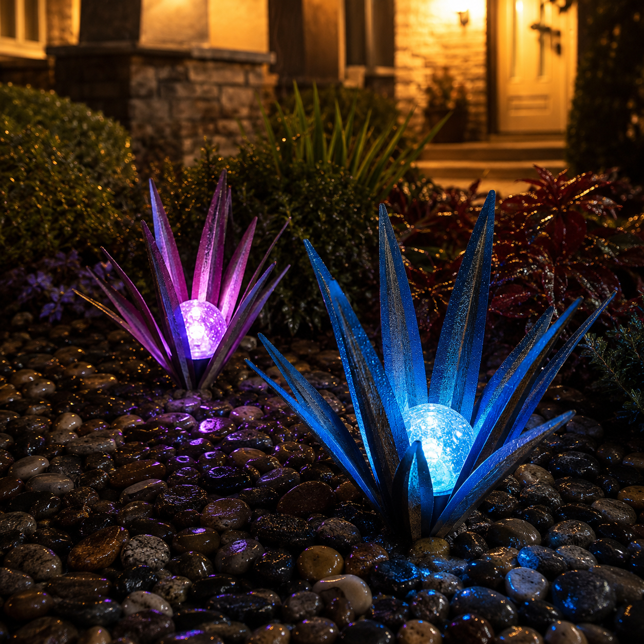Solar Agave Garden Stake Light