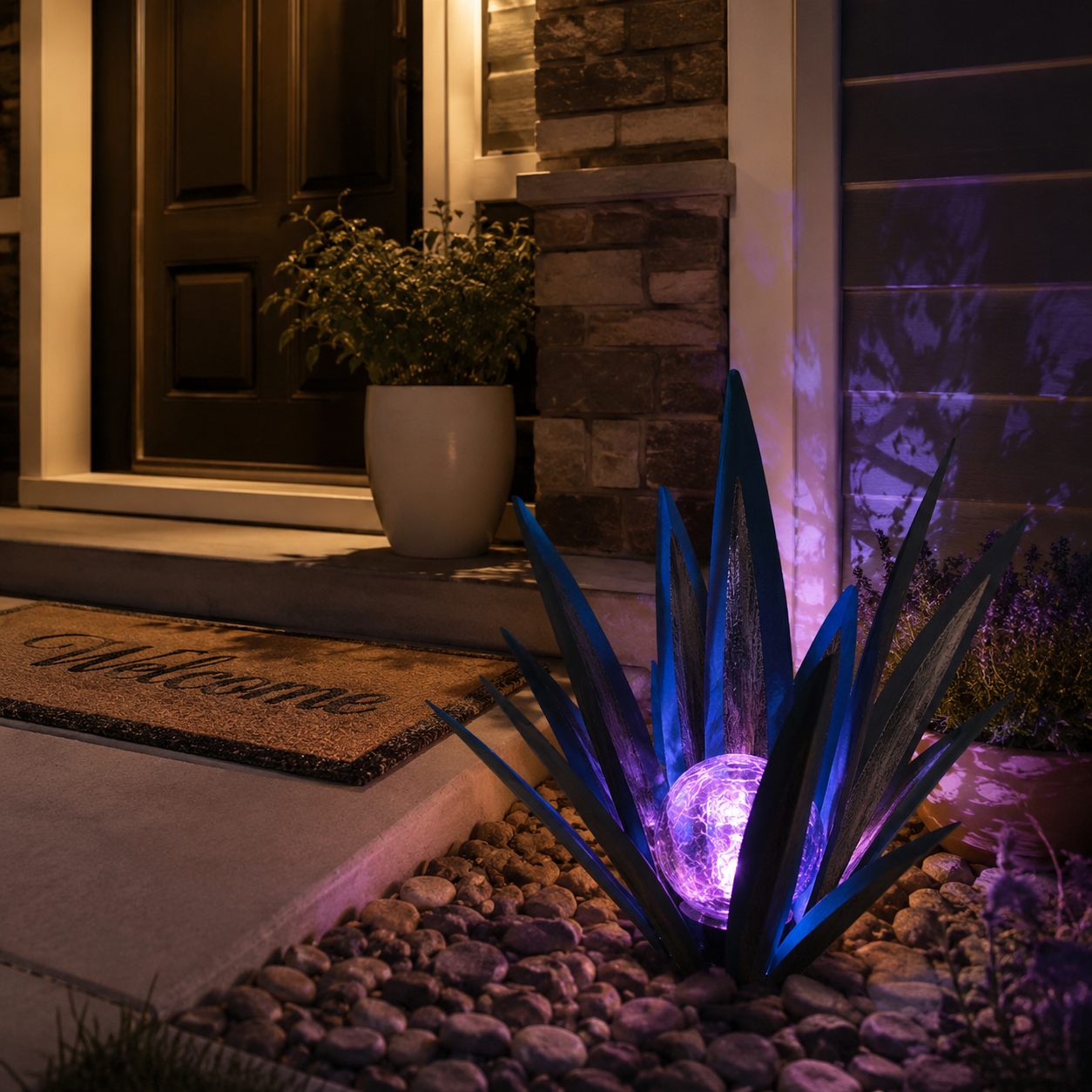Solar Agave Garden Stake Light
