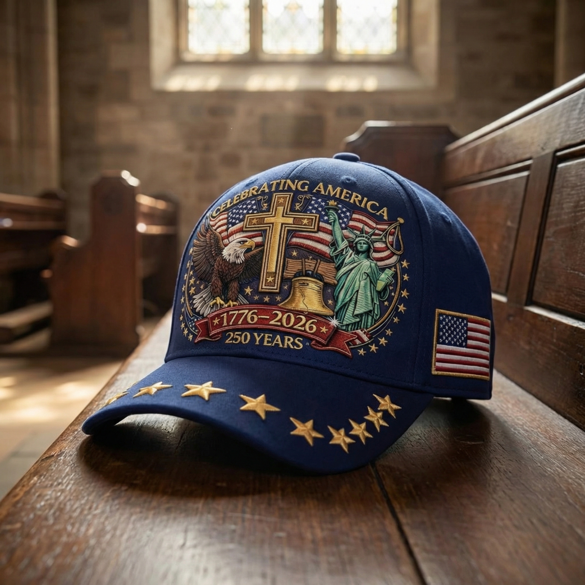 Celebrating America 250th Anniversary Baseball Cap (1776–2026)