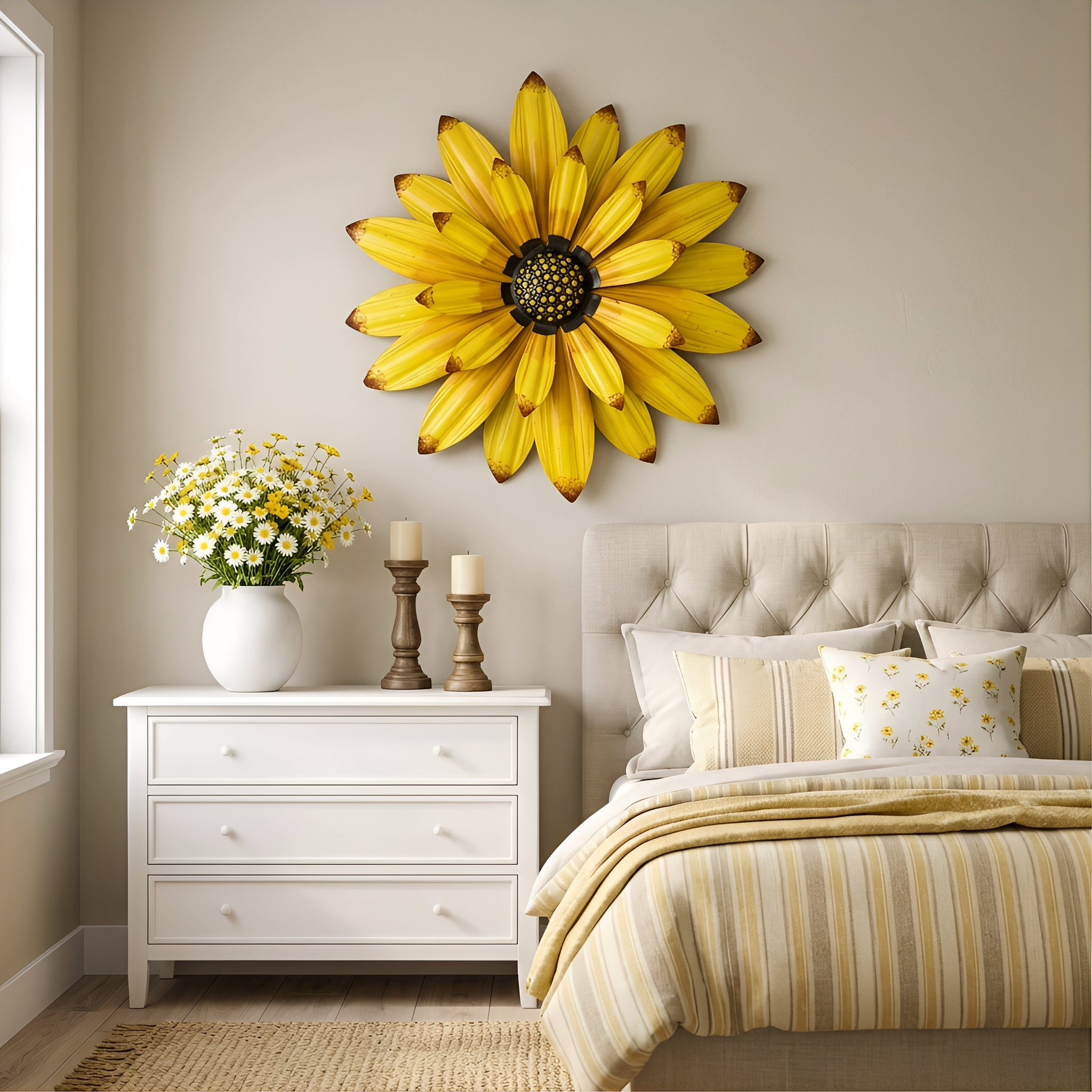 Sunflower Metal Wall Décor for Porch, Patio & Home