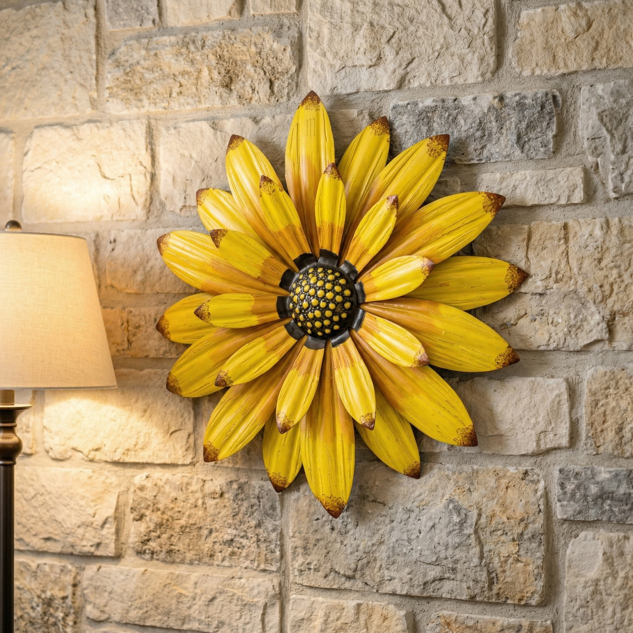Sunflower Metal Wall Décor for Porch, Patio & Home
