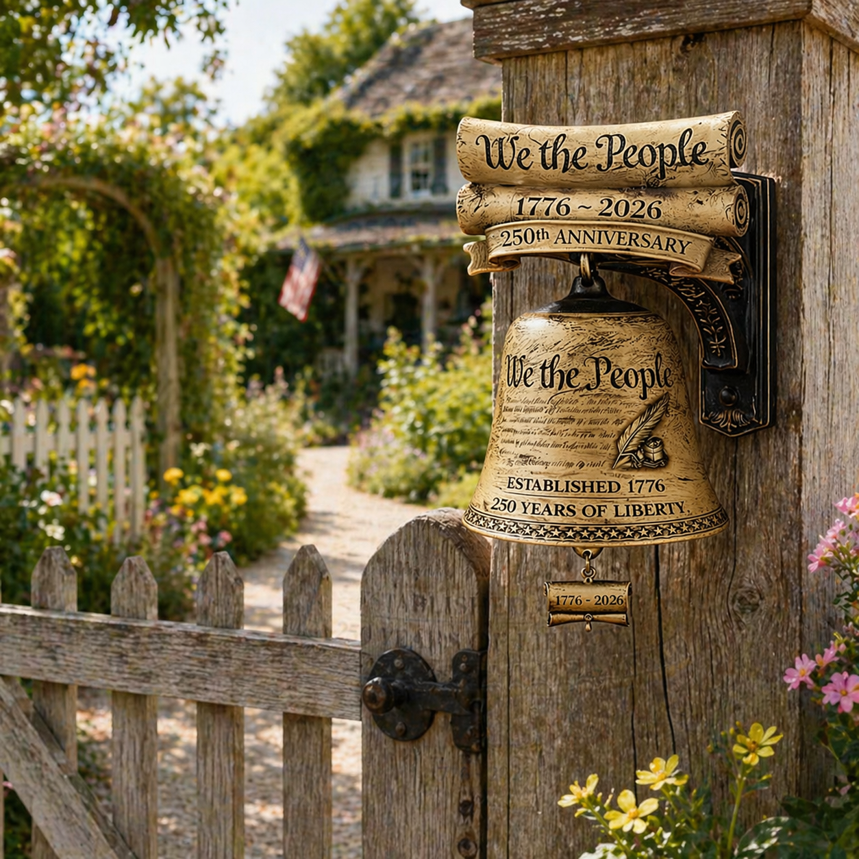 America 250 “We the People” Liberty Bell Wall Decor