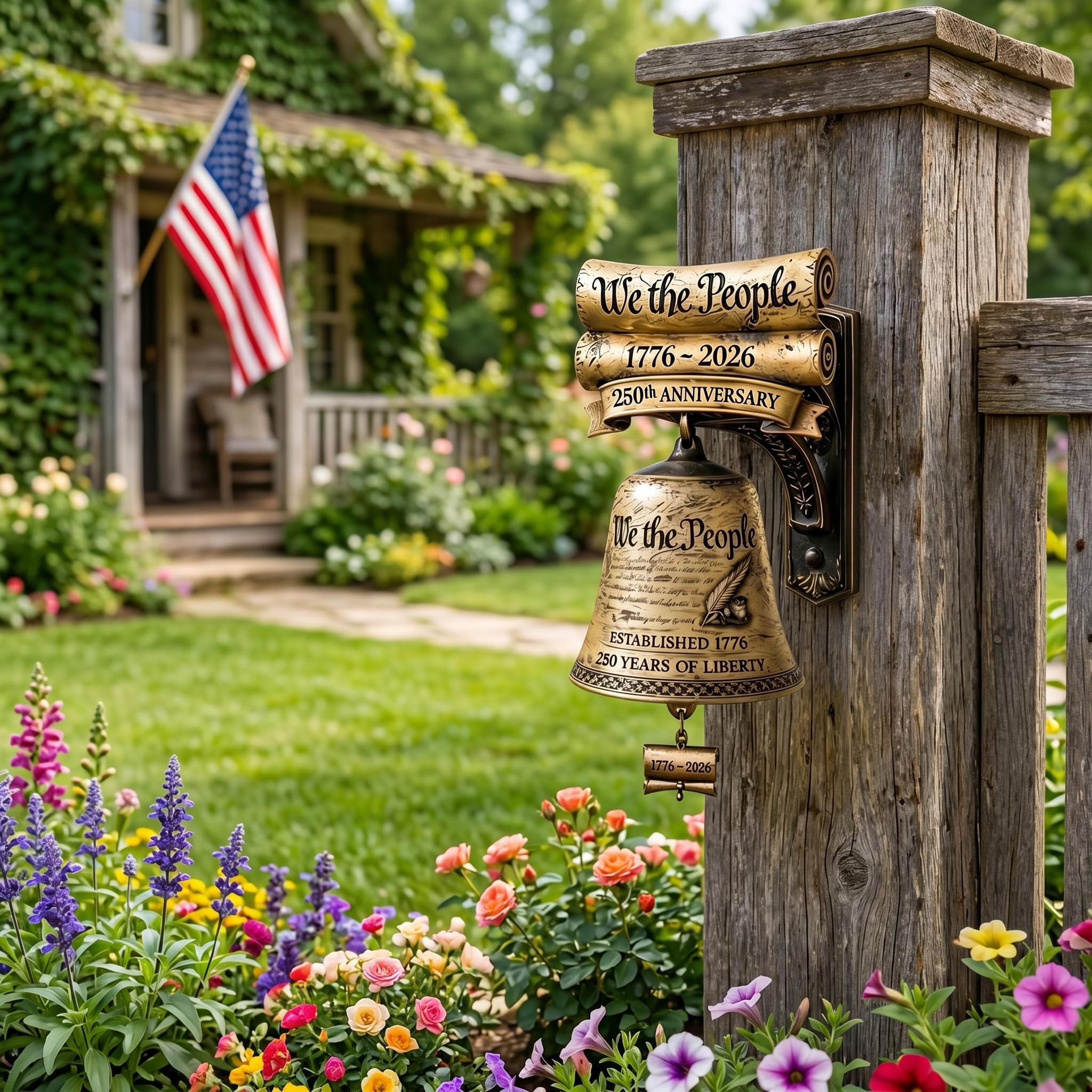 America 250 “We the People” Liberty Bell Wall Decor