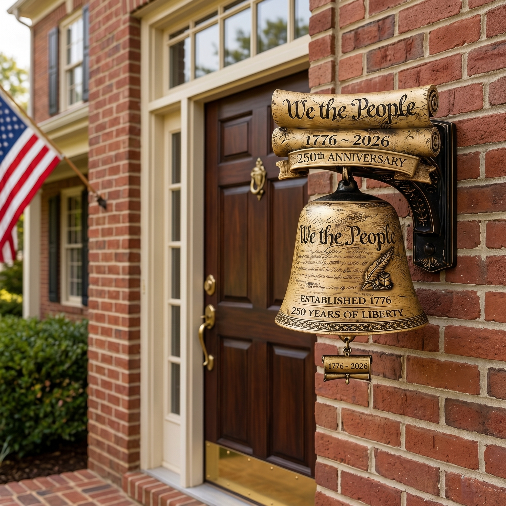 America 250 “We the People” Liberty Bell Wall Decor