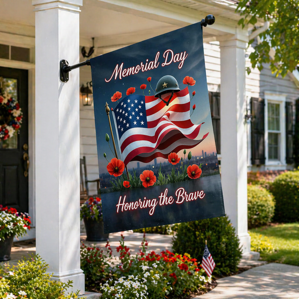 Memorial Day Garden Flag – Honoring the Brave Patriotic Yard Decor