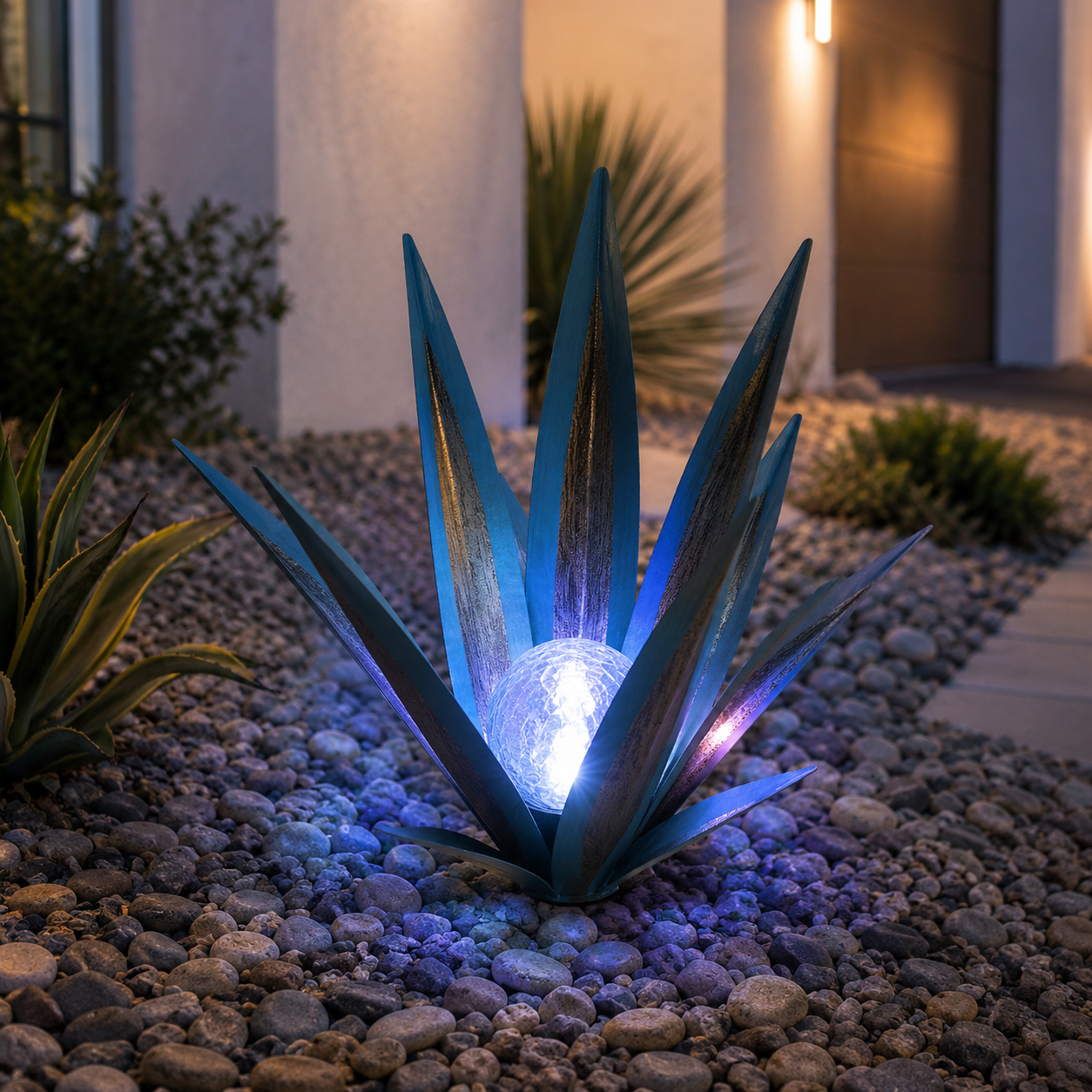 Solar Agave Garden Stake Light