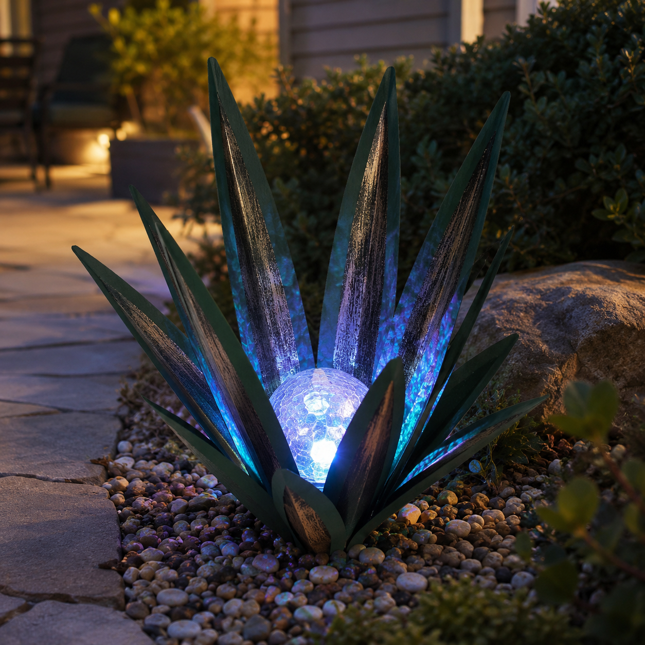Solar Agave Garden Stake Light