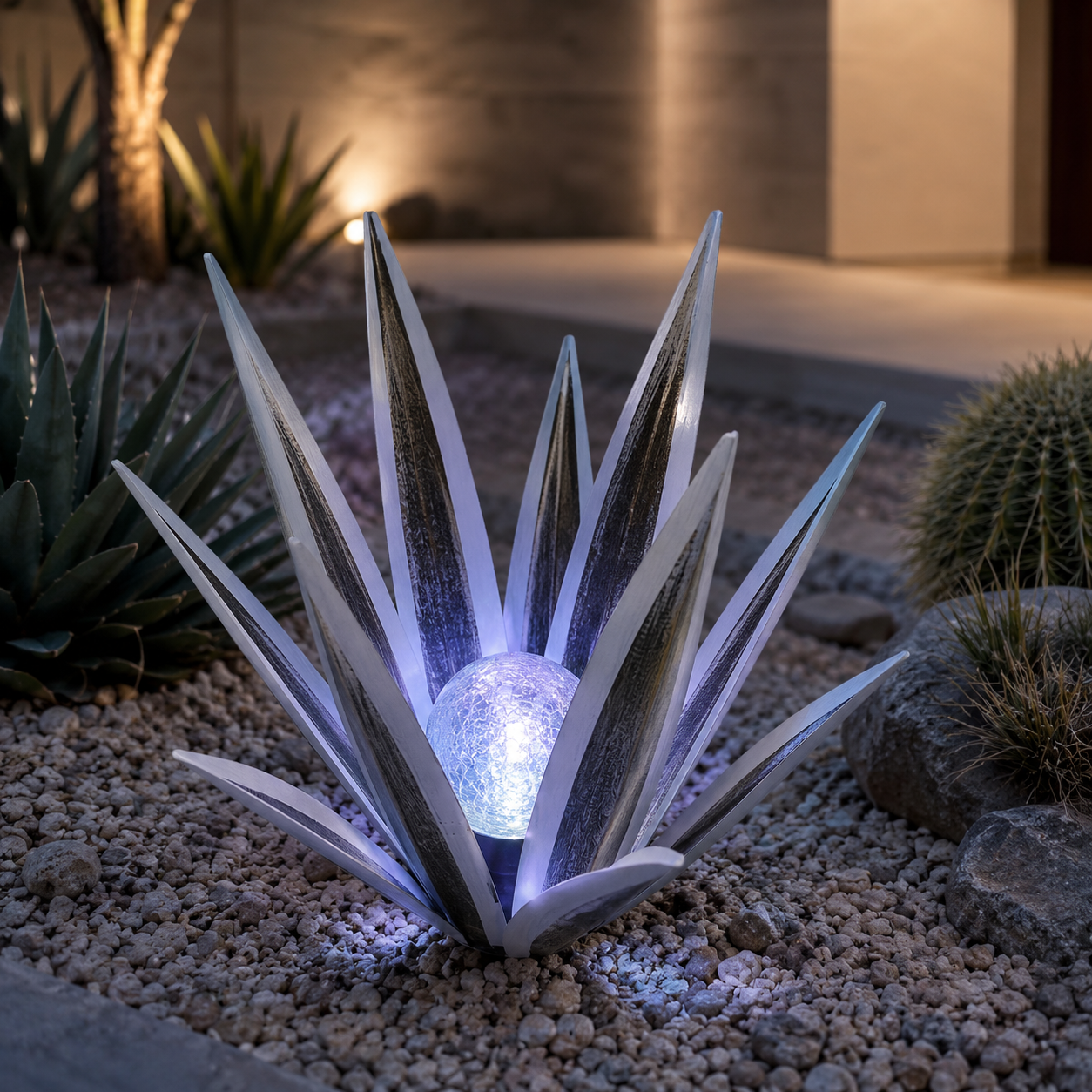 Solar Agave Garden Stake Light