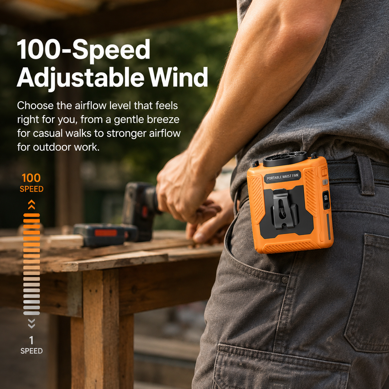 Portable Waist Clip Fan
