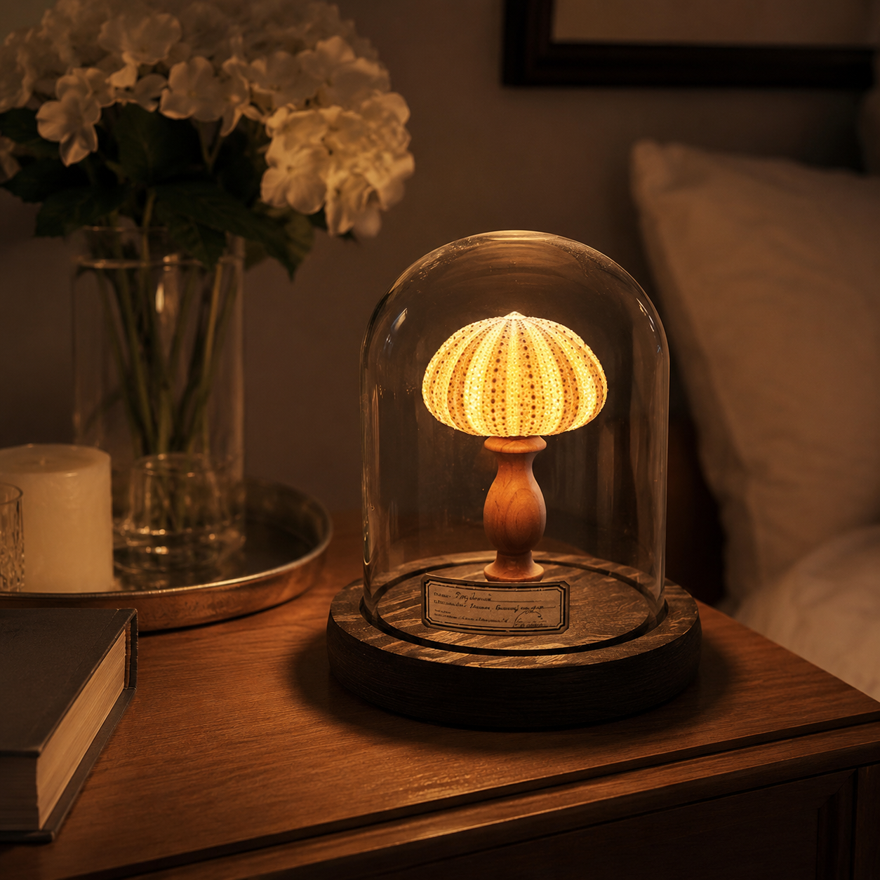 Ocean Shell Dome Night Light Decor