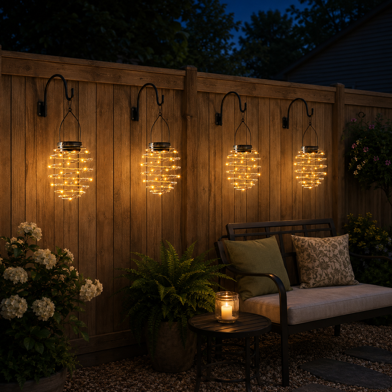 Solar Spiral Hanging Light