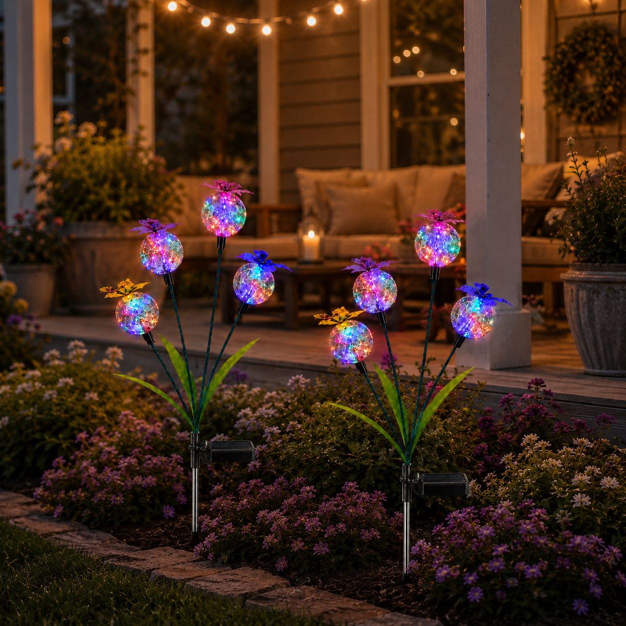Multicolor Solar Butterfly Garden Stake Light