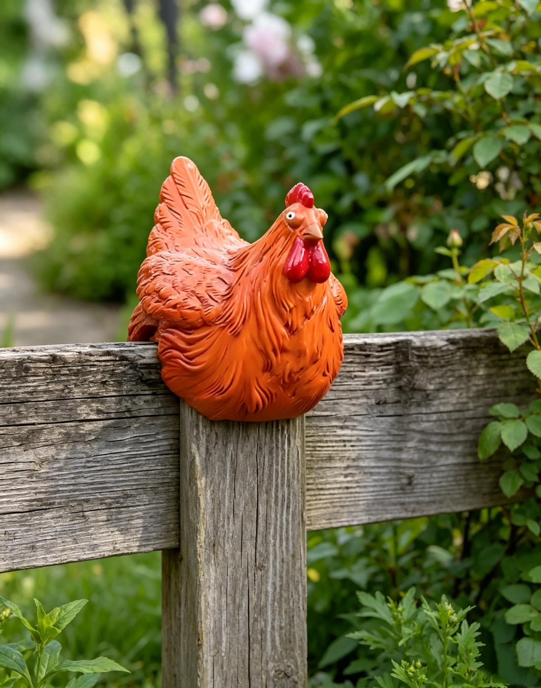 Chicken Decorative Outdoor Sculpture