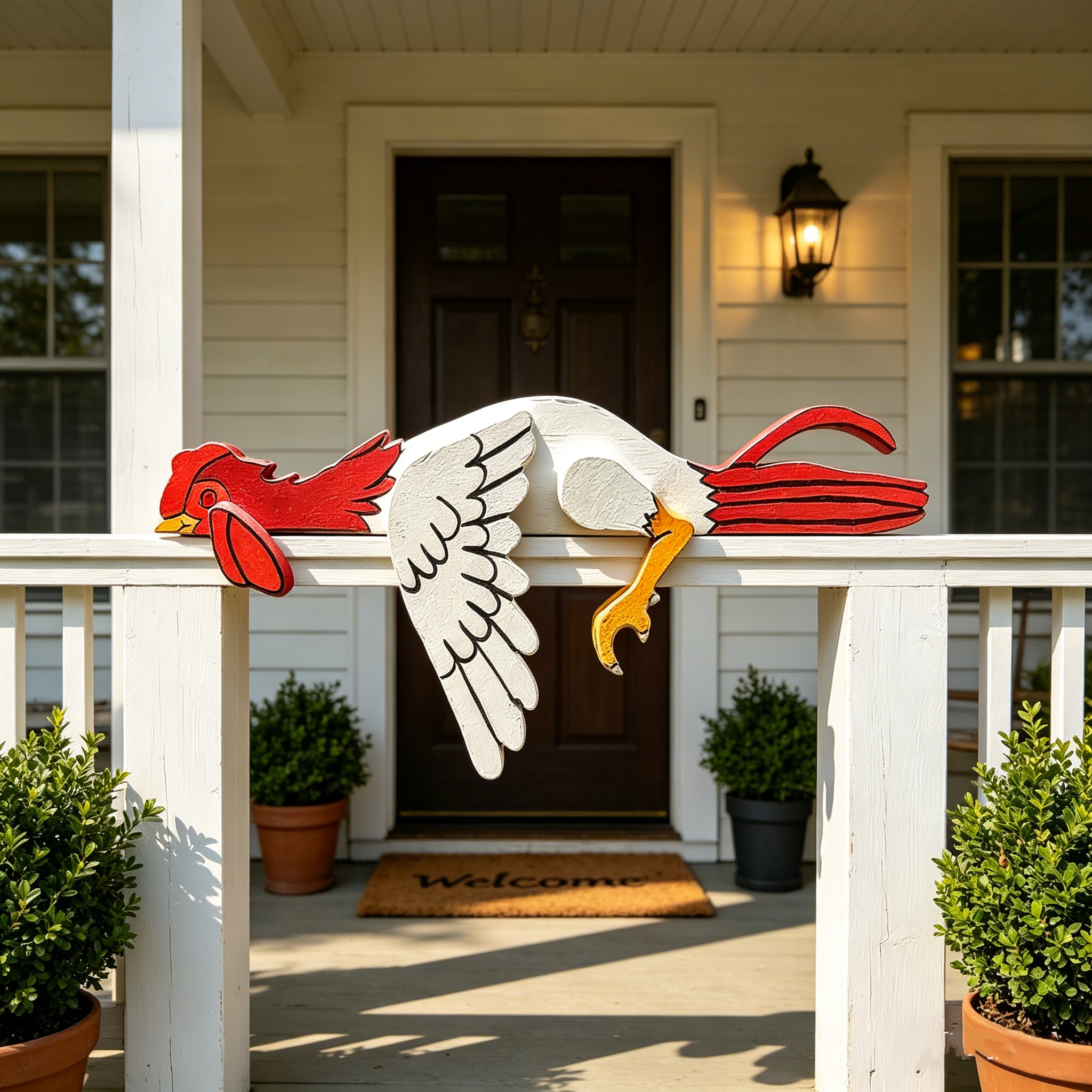 A Humorous Chicken Figurine
