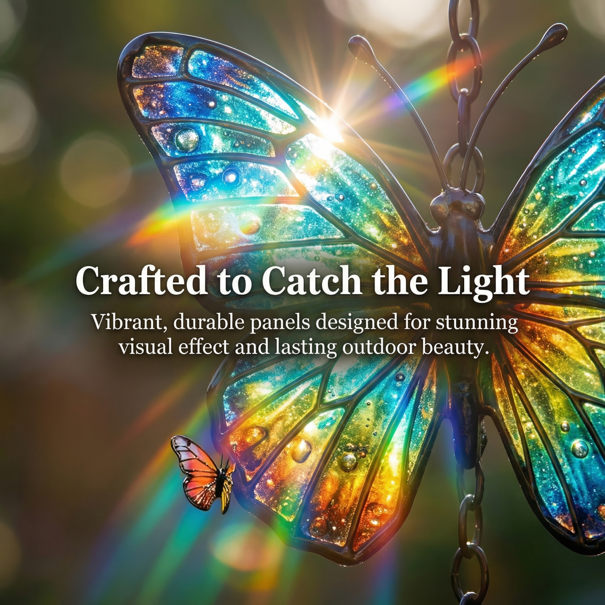 Colorful Butterfly Wind Chime