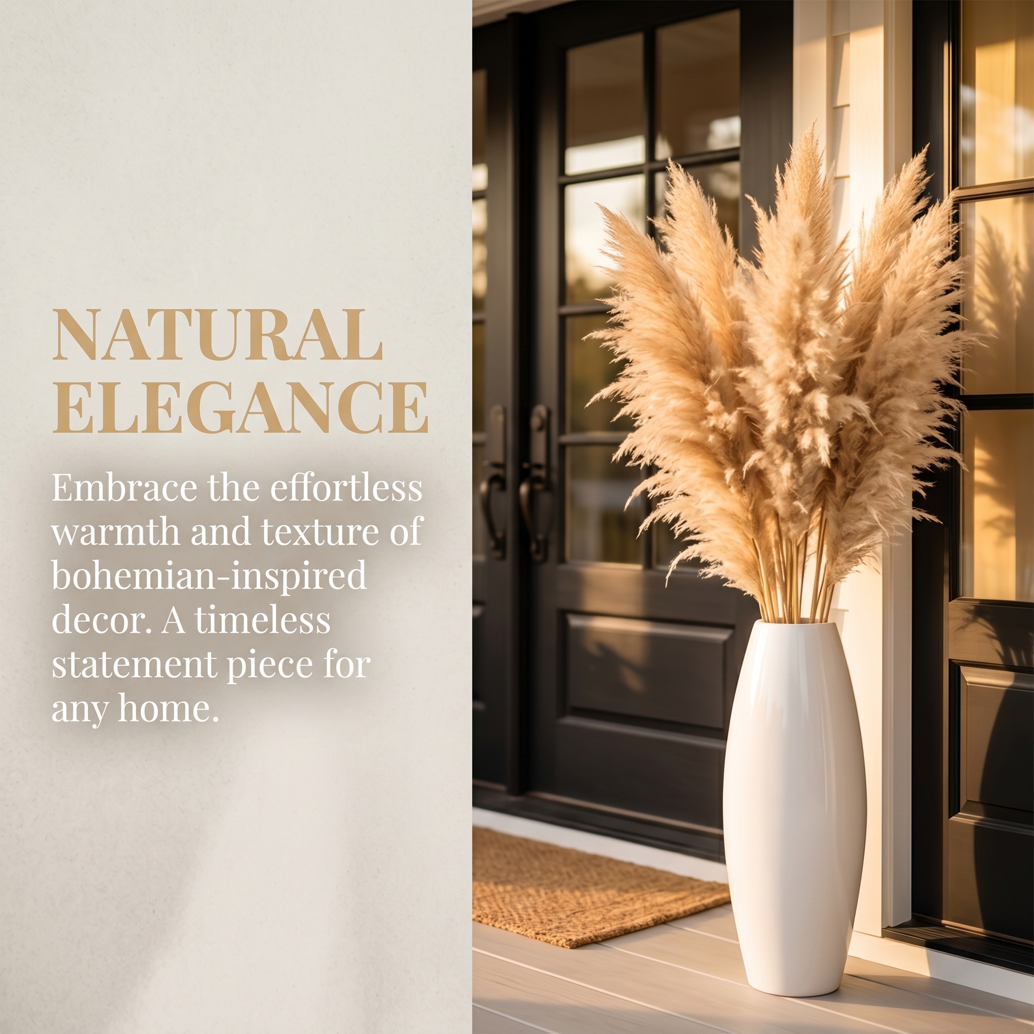 Dried Pampas Grass Decor Tall