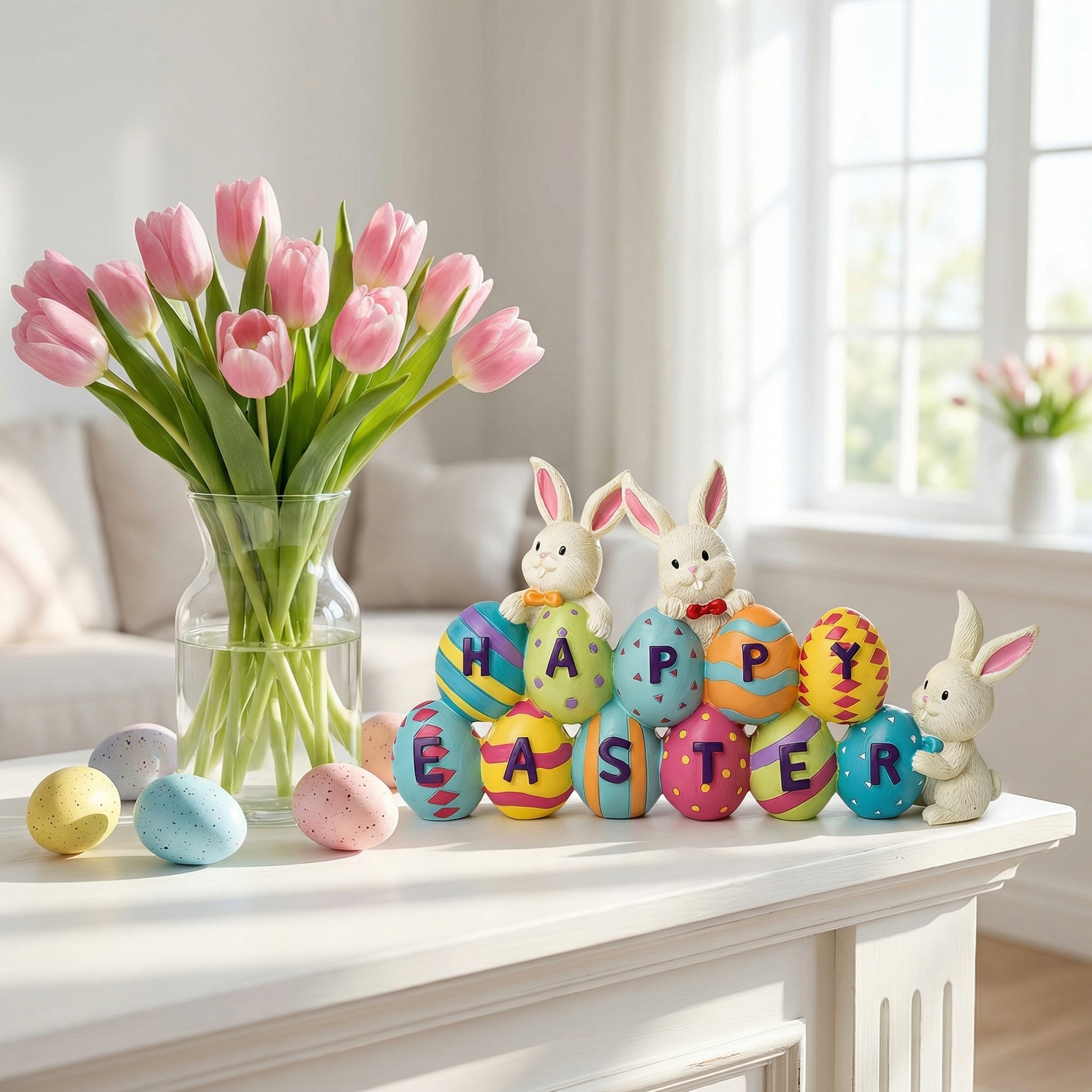 Easter Bunny Carrot Resin Ornament