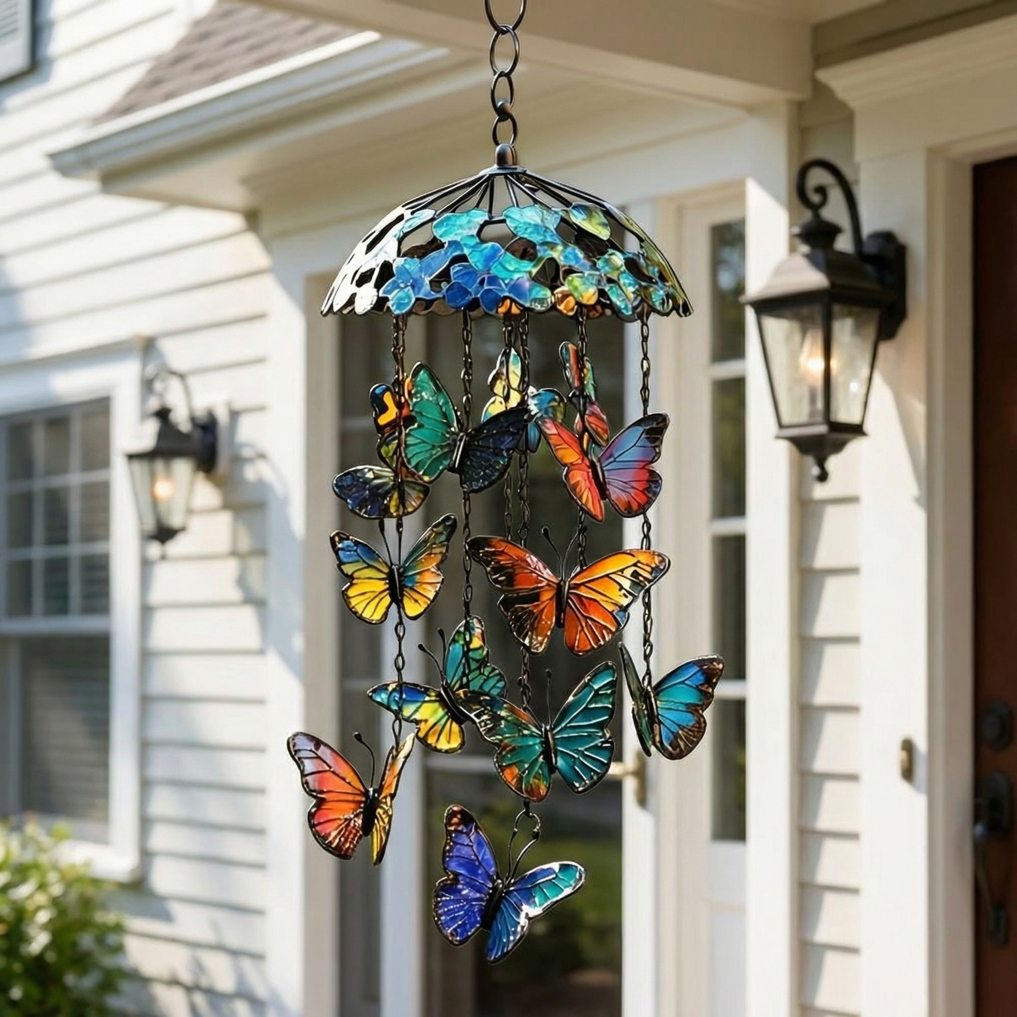 Colorful Butterfly Wind Chime