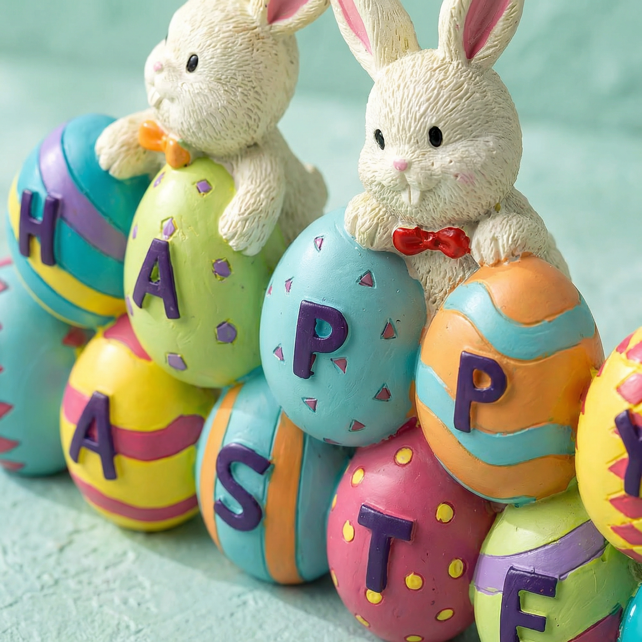 Easter Bunny Carrot Resin Ornament