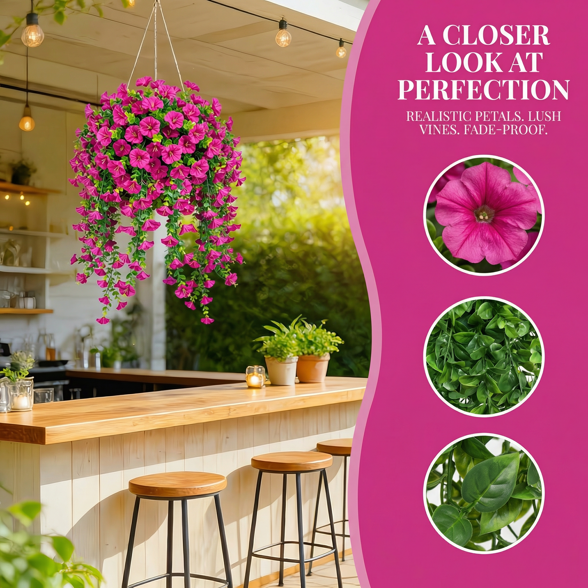 Rose Cascade Hanging Bloom