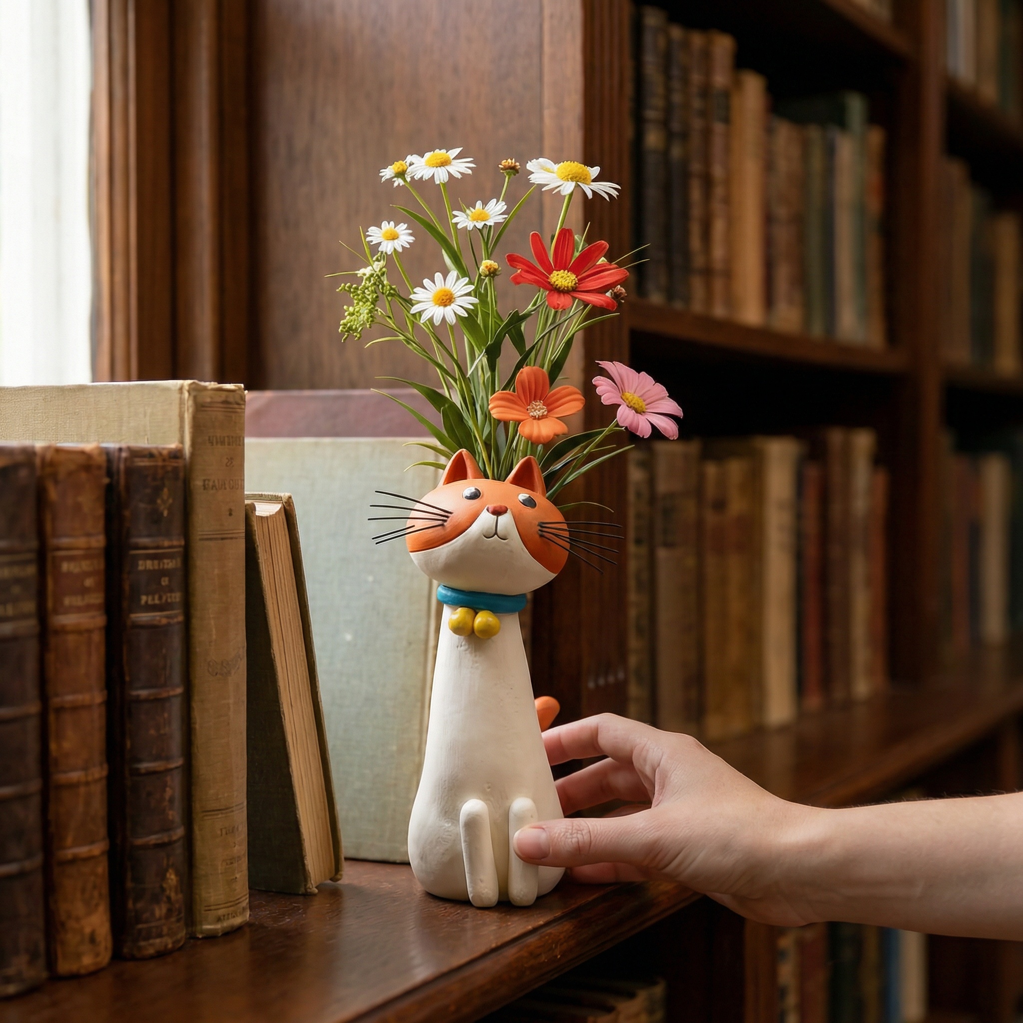 Fun Cat-Themed Vases