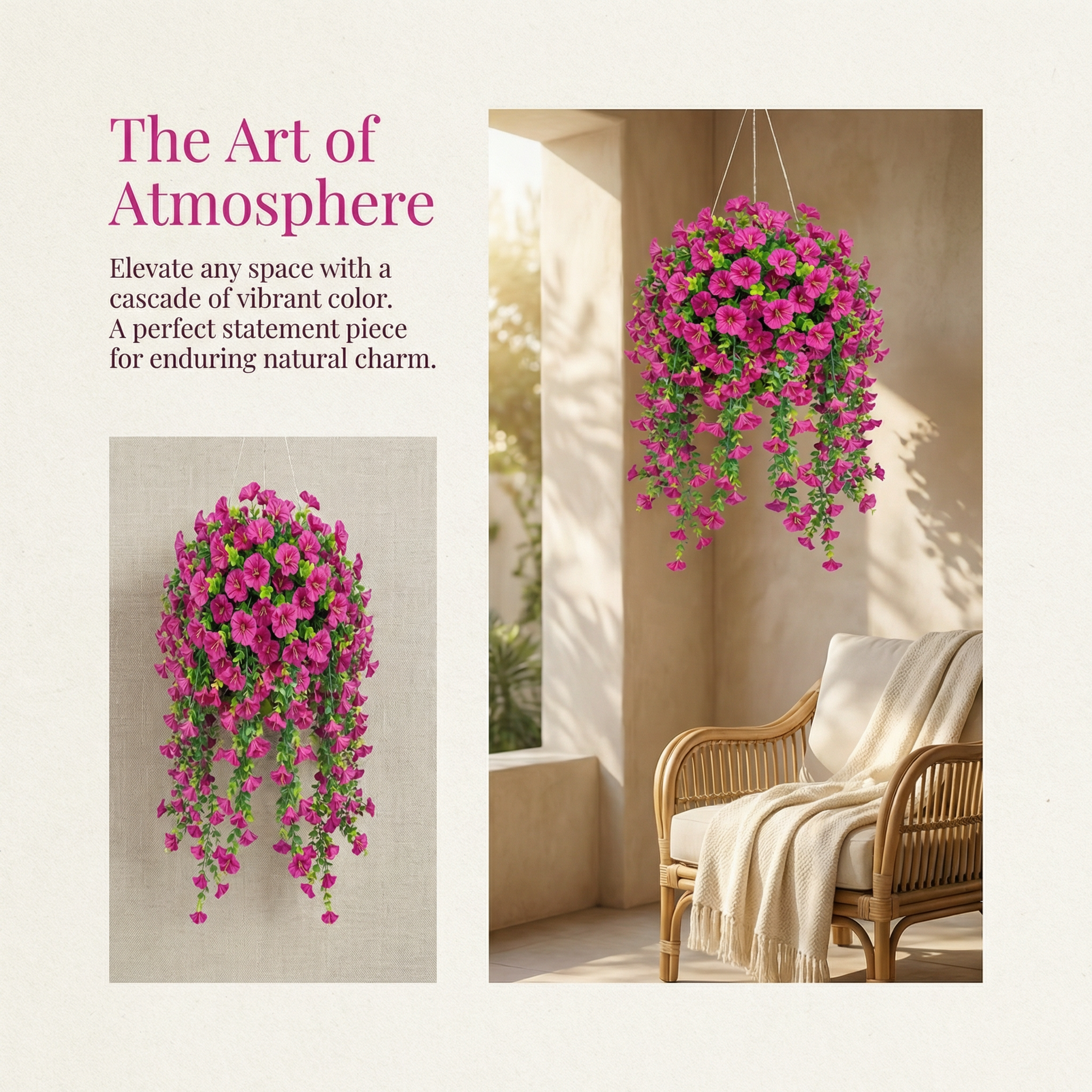 Rose Cascade Hanging Bloom