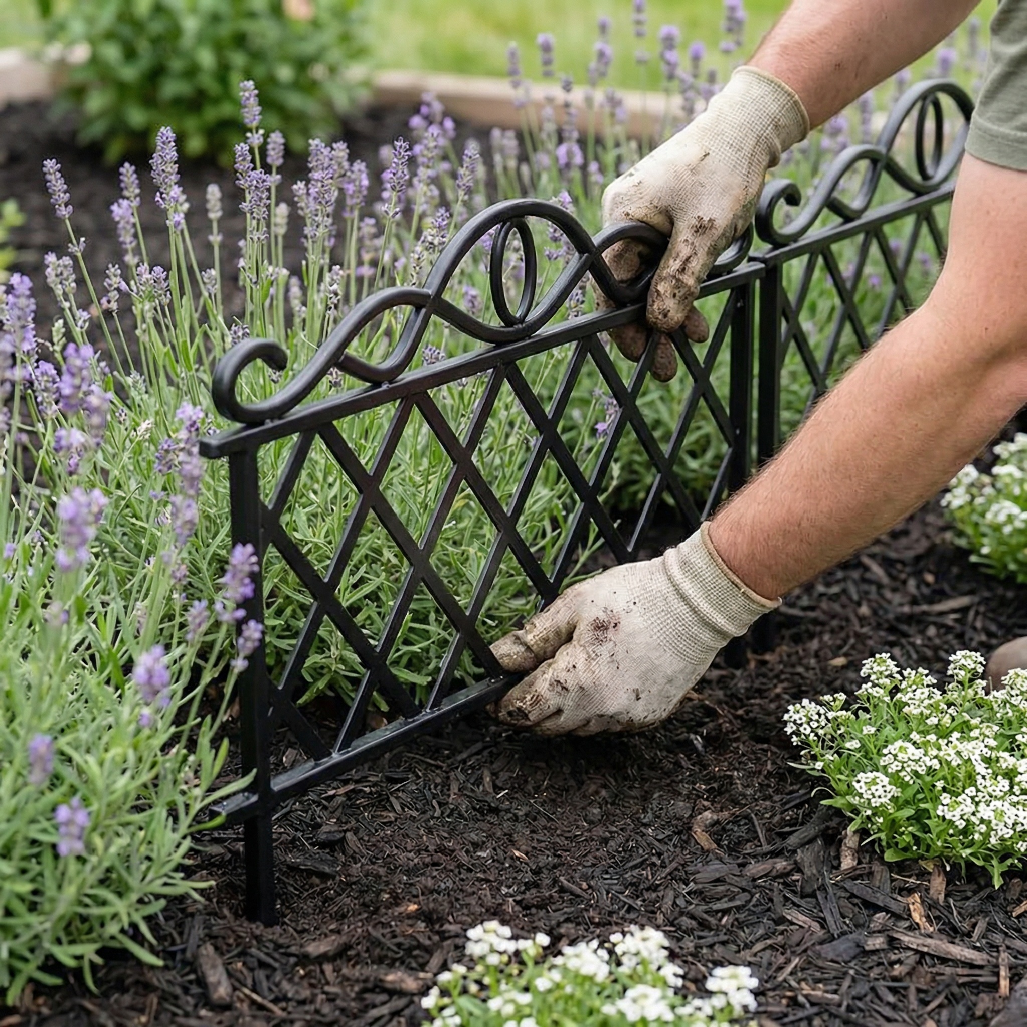 3 PCS-Decorative Garden Border Fence Panels for Flower Beds