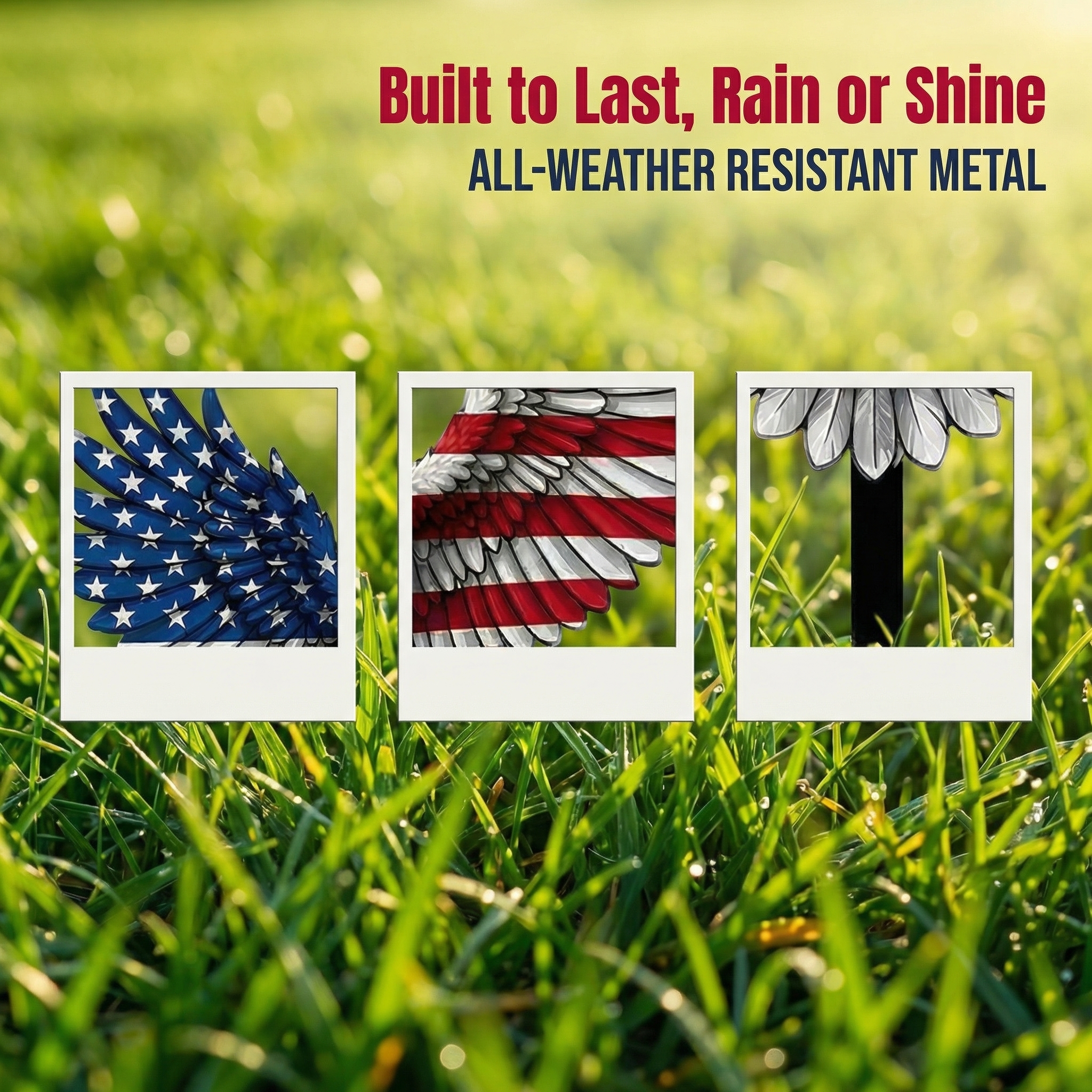 Metal Eagle Garden Stake