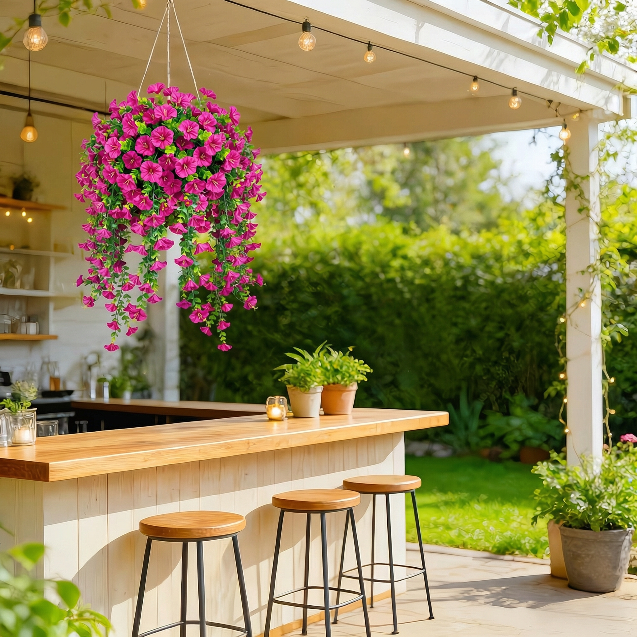 Rose Cascade Hanging Bloom
