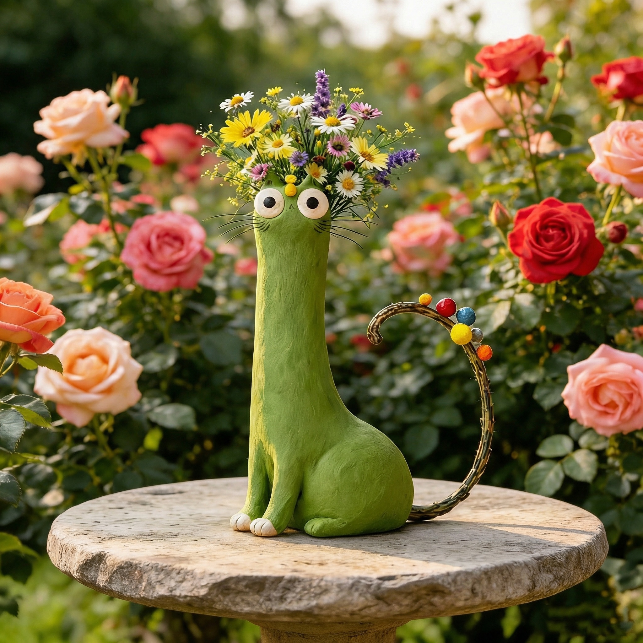 Fun Cat-Themed Vases