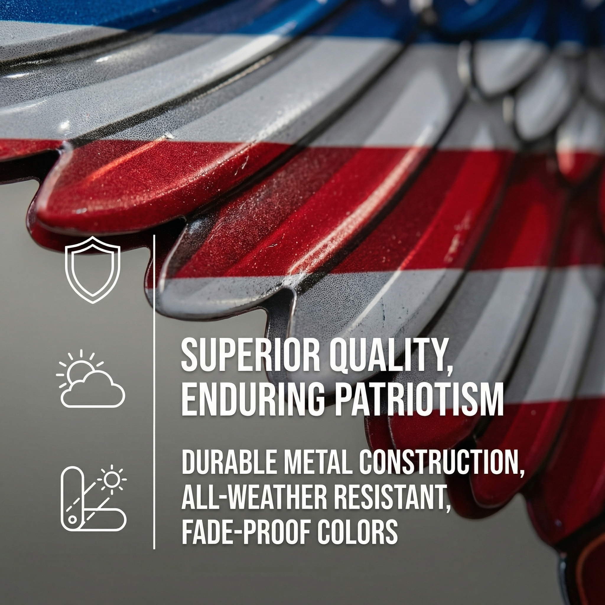 Metal Eagle Garden Stake