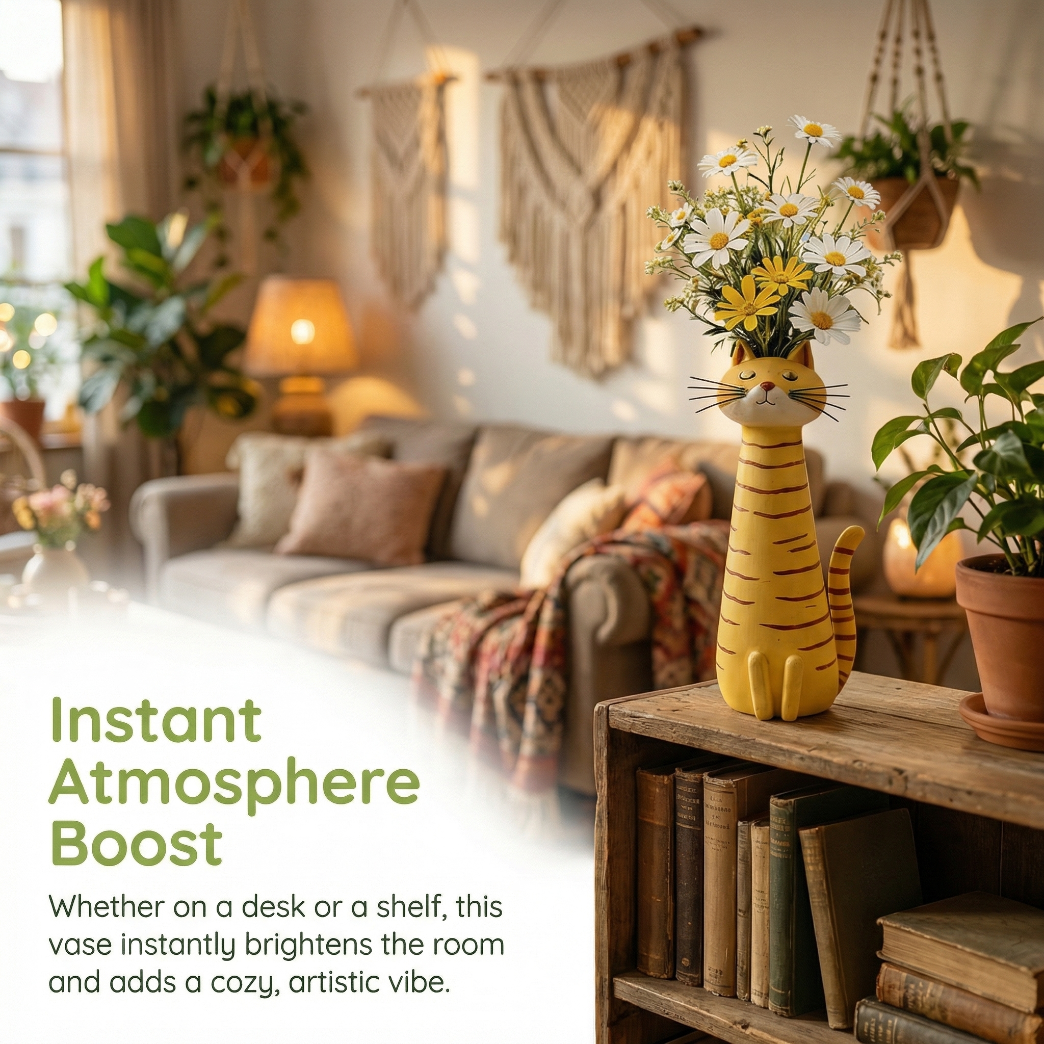 Fun Cat-Themed Vases