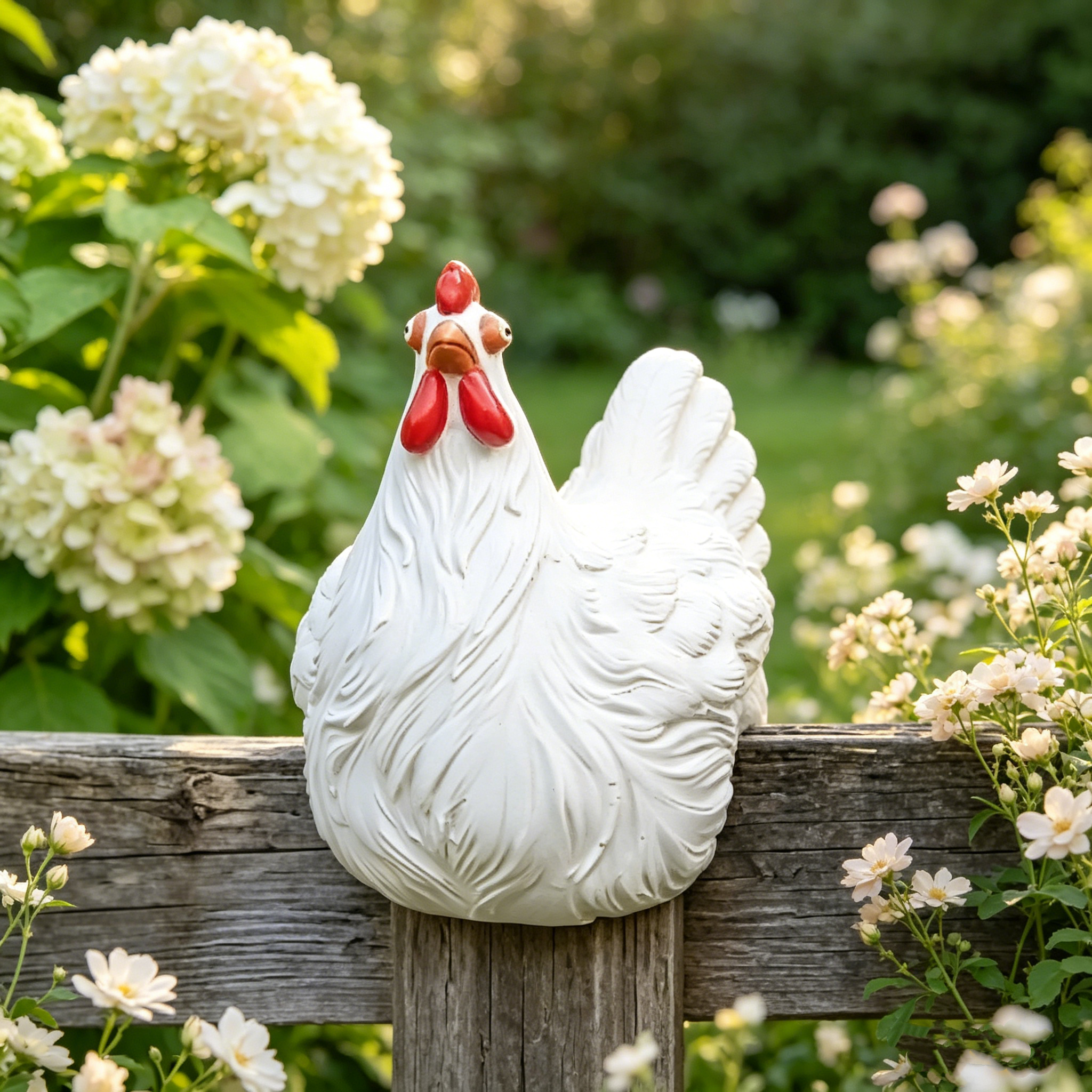 Chicken Decorative Outdoor Sculpture