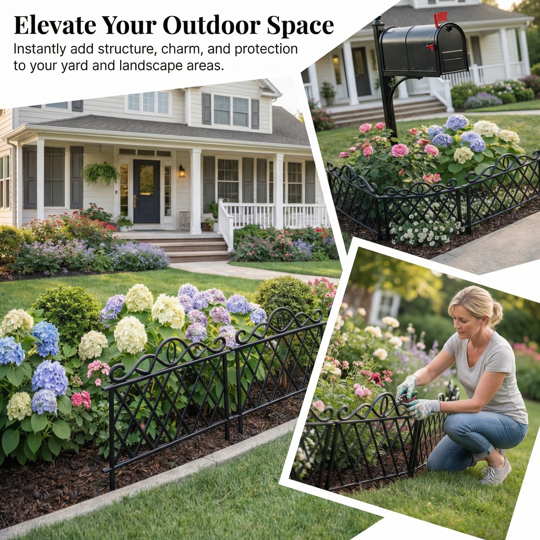 3 PCS-Decorative Garden Border Fence Panels for Flower Beds