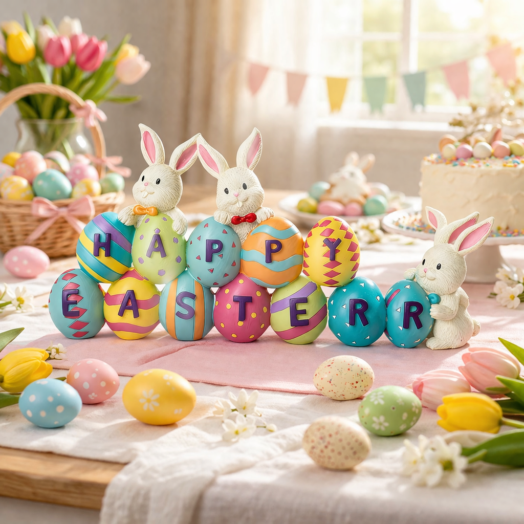 Easter Bunny Carrot Resin Ornament