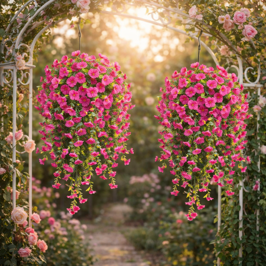 Rose Cascade Hanging Bloom