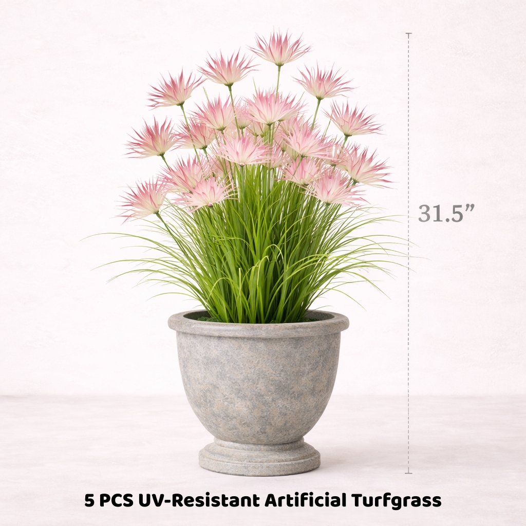 5 PCS UV-Resistant Artificial Turfgrass
