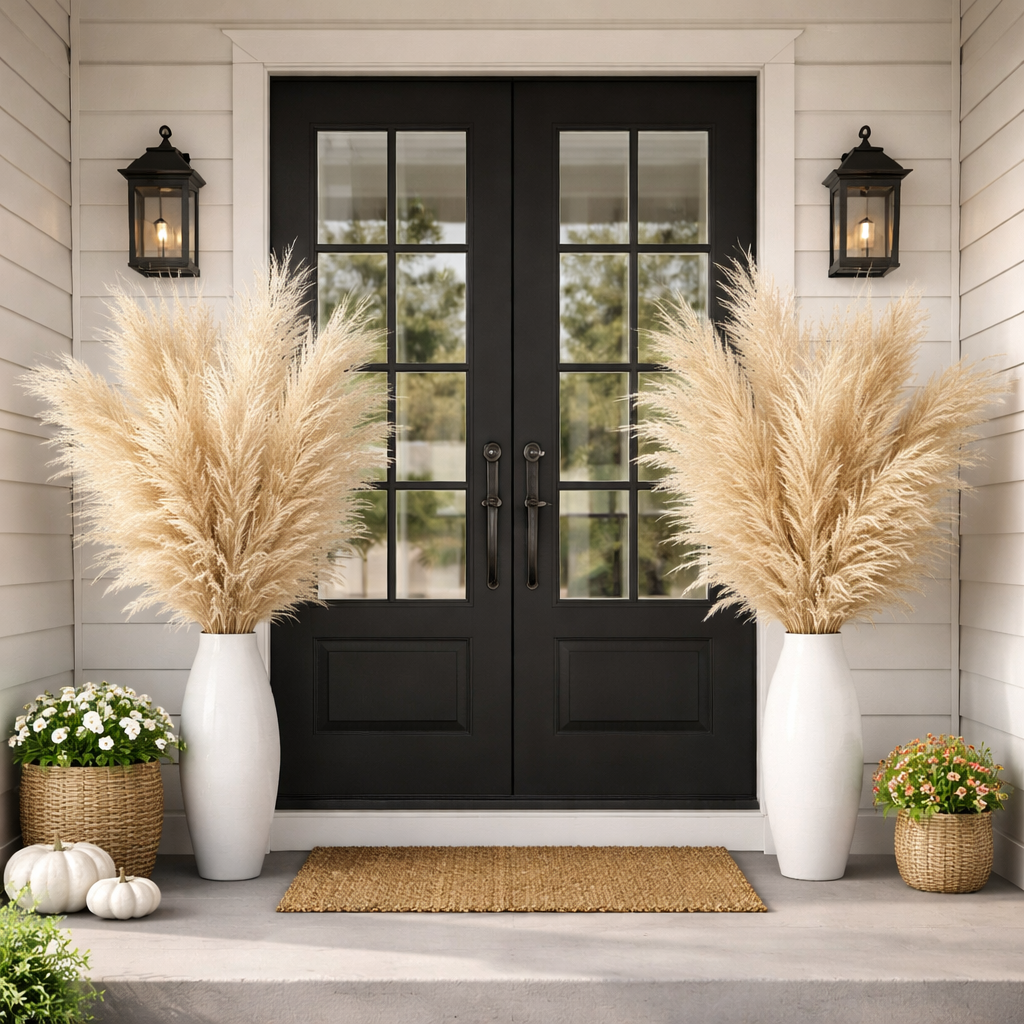 Dried Pampas Grass Decor Tall