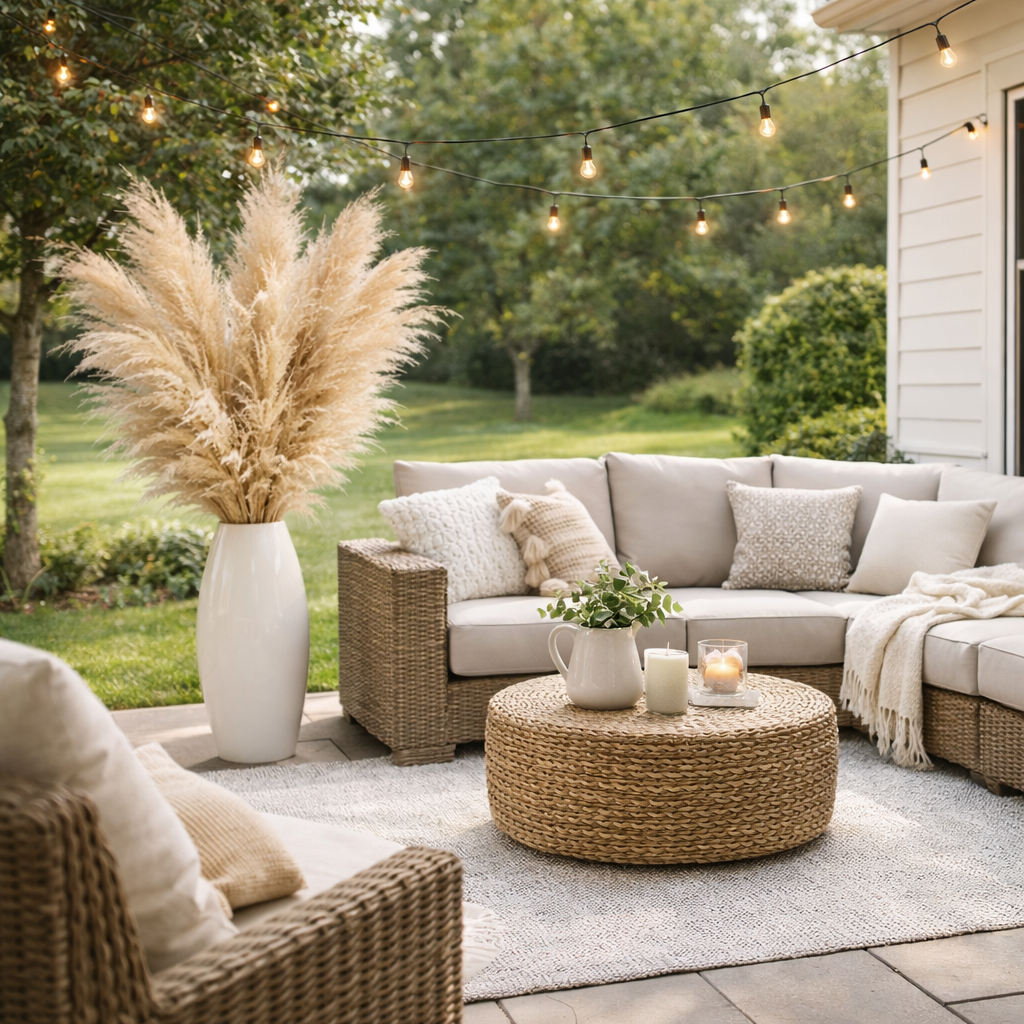Dried Pampas Grass Decor Tall