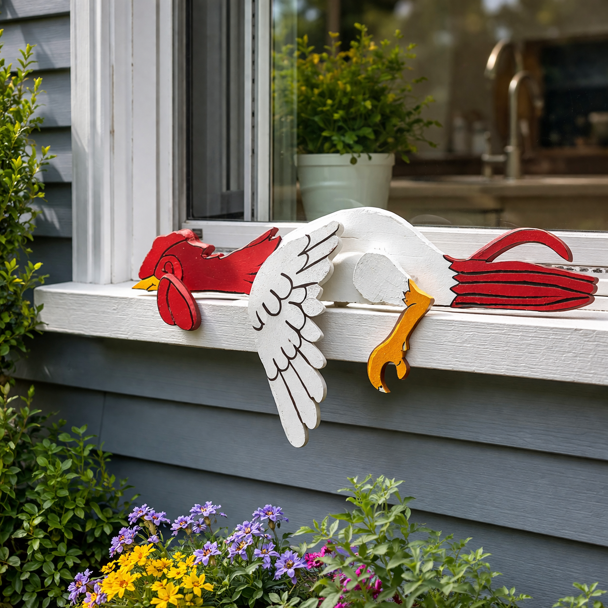 A Humorous Chicken Figurine