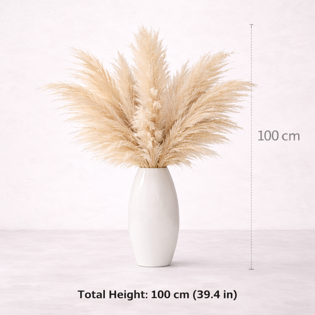 Dried Pampas Grass Decor Tall