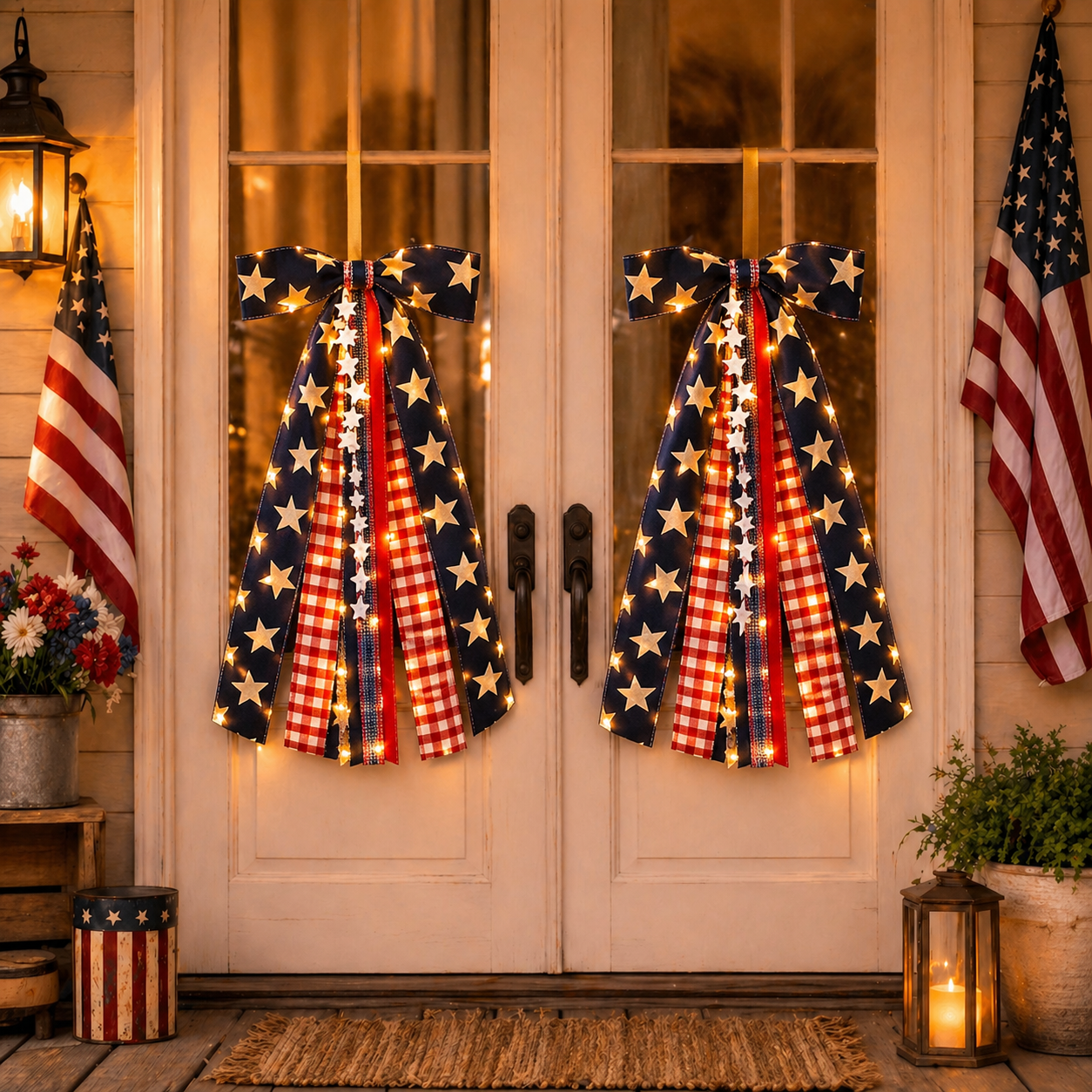 Patriotic American-Style Bow