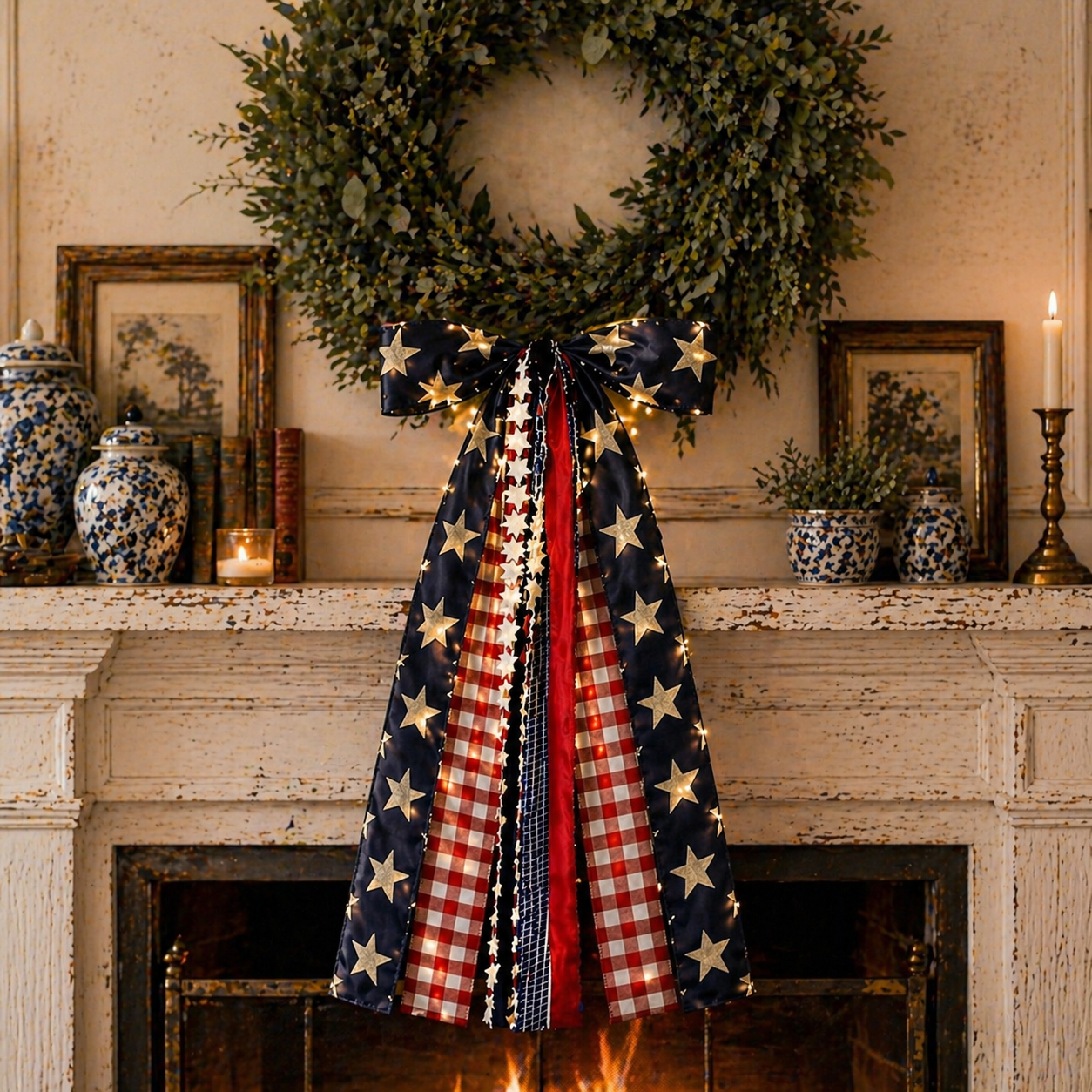 Patriotic American-Style Bow