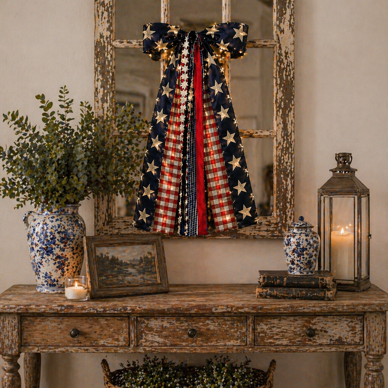 Patriotic American-Style Bow