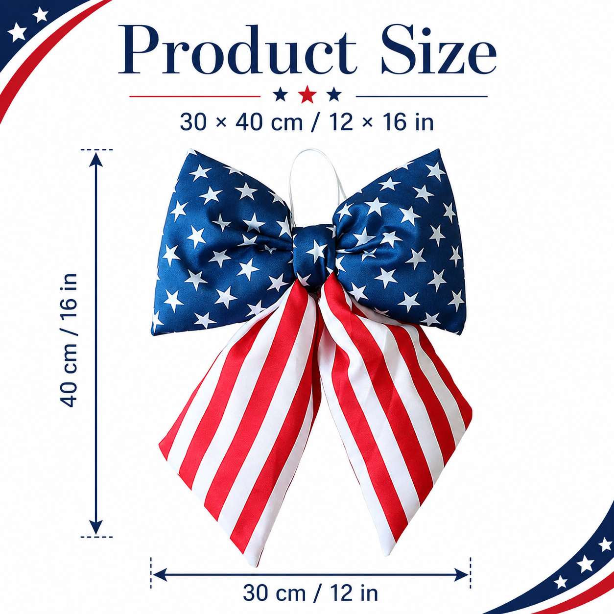 American Independence Day Swallowtail Bow Decorative